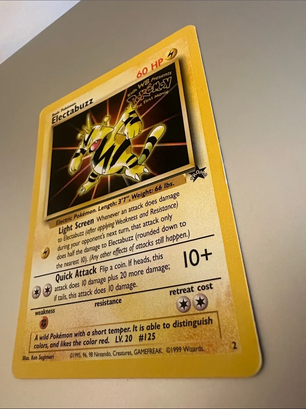 Electabuzz Pokémon Trading Card #2 Black Star Promo
